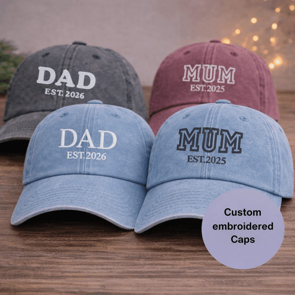 Classic premium vintage embroidered caps personalised