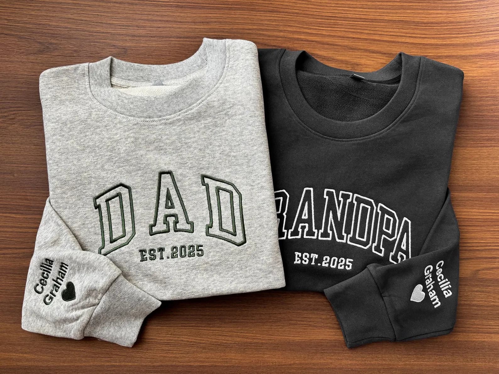 Embroidered Grandpa Photo Portrait Apparel thumbnail 3