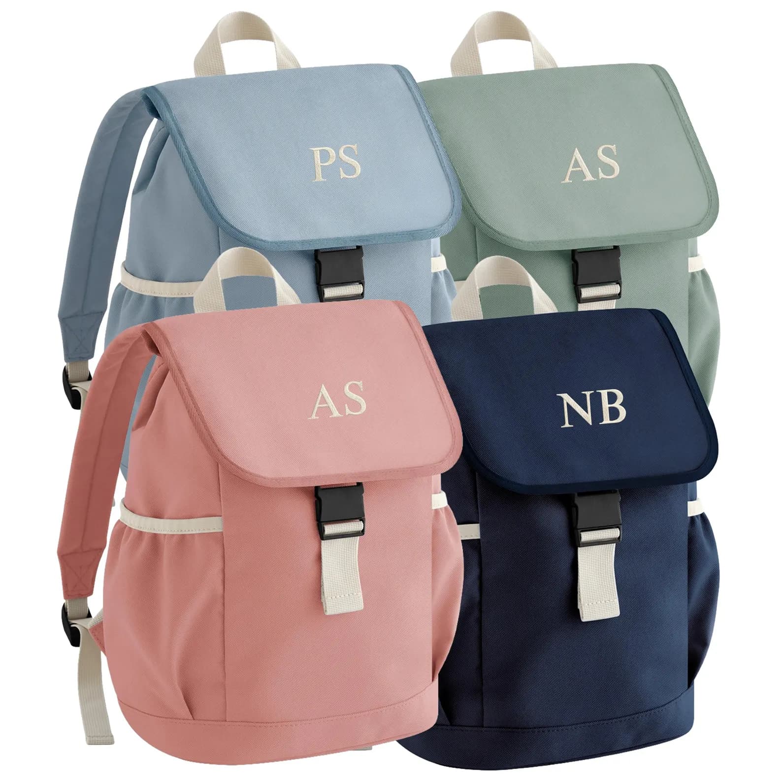 Kids adventure backpack embroidered initials/names thumbnail 5