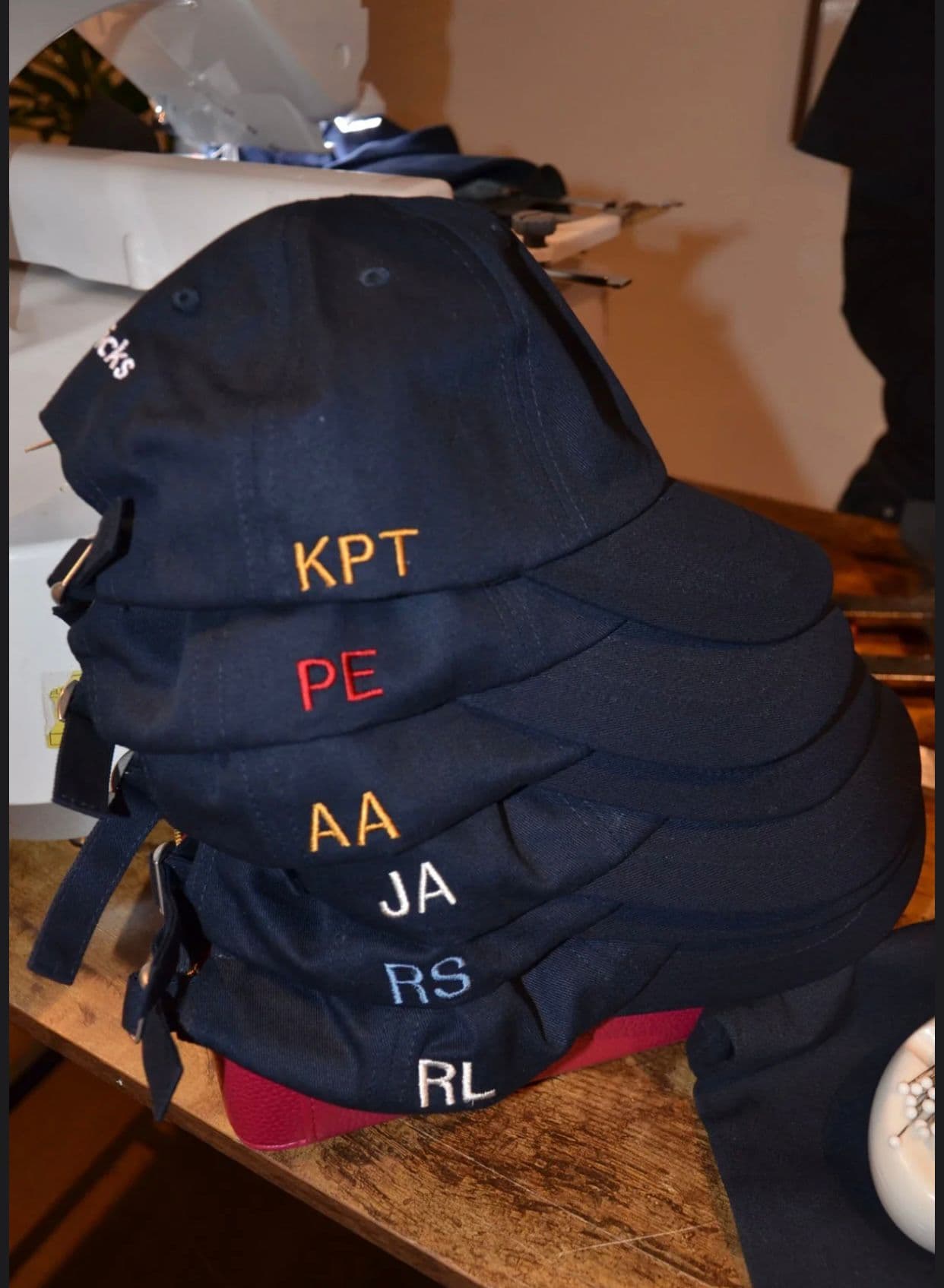 Bespoke Personalised Baseball Caps