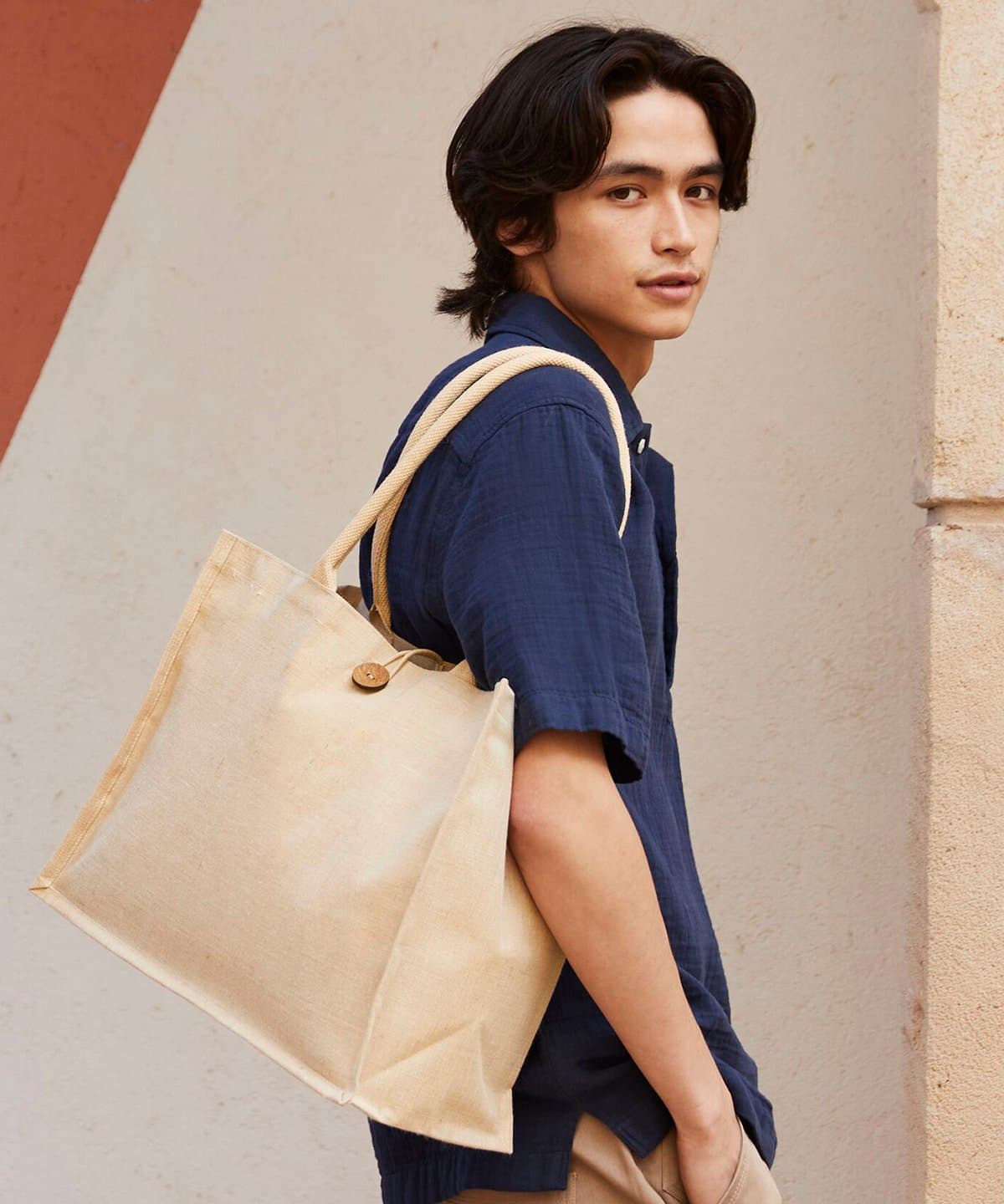 Embroidered JUCO LARGE SHOULDER BAG