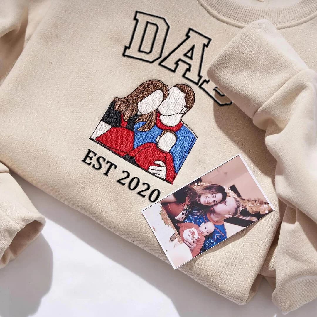 Custom Dad & Kids Silhouette Sweatshirt